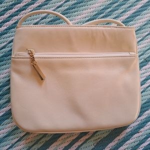GIANI BERNINI crossbody cream bag.